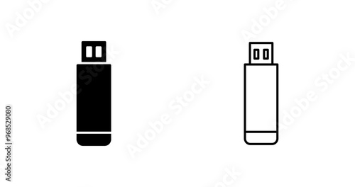 USB Drive Vector Icon photo