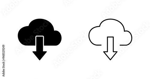 Download from Cloud Vector Icon