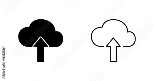 Upload to Cloud Vector Icon