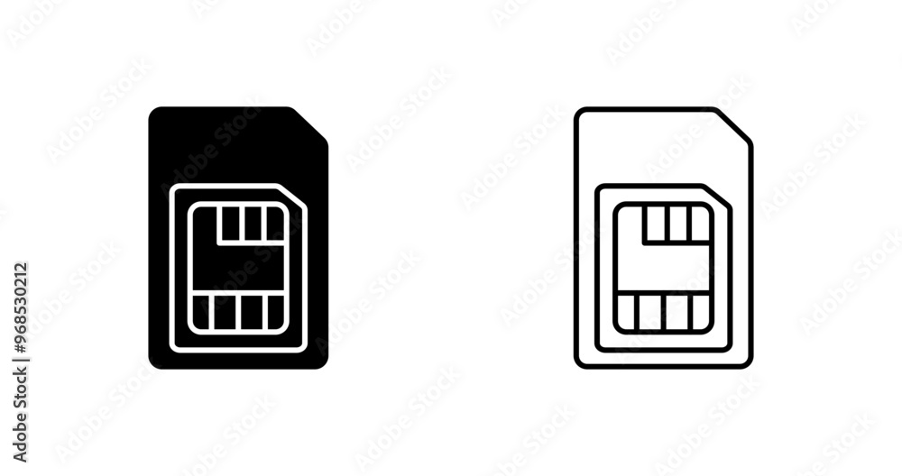 Sim Card Vector Icon Sim Card Vector Icon