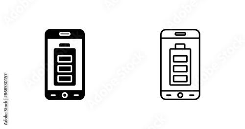 Mobile Battery Vector Icon