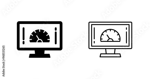 Speed Test Vector Icon