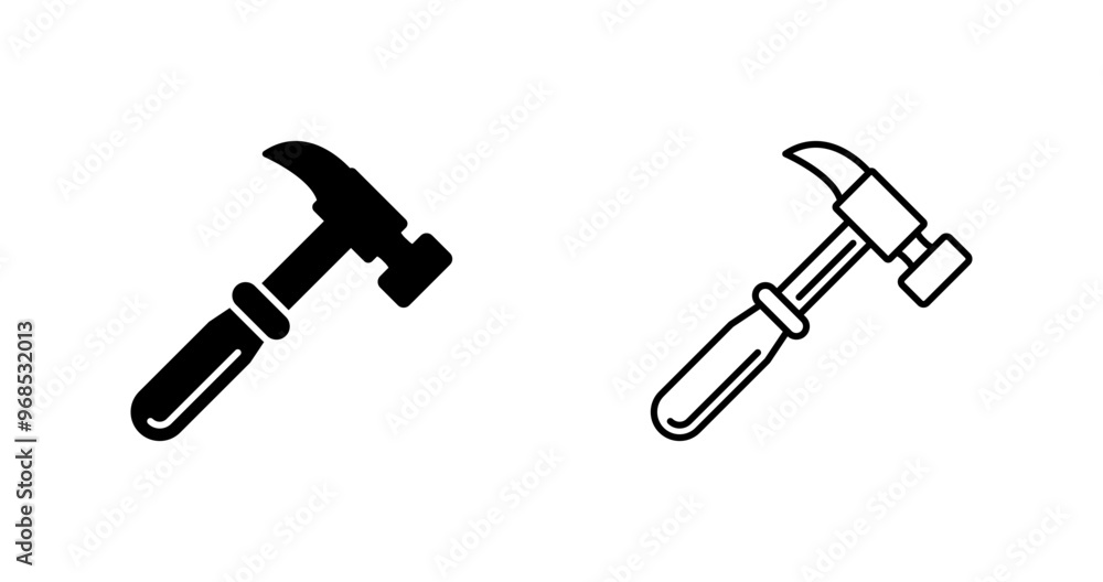 Hammer Vector Icon Hammer Vector Icon