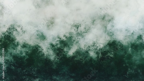 Abstract Green and White Watercolor Texture Background