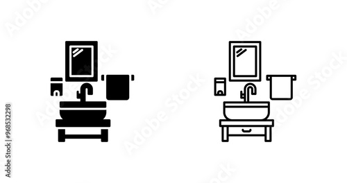 Washbasin Vector Icon