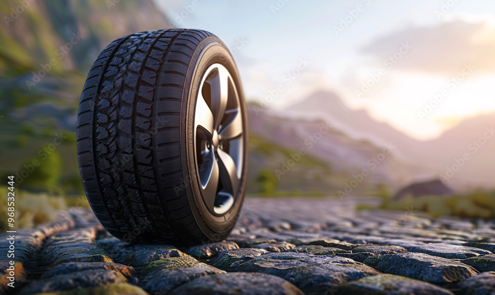 wheel on a road-generative ai wheel on a road-generative ai
