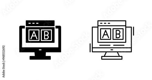 AB Testing Vector Icon