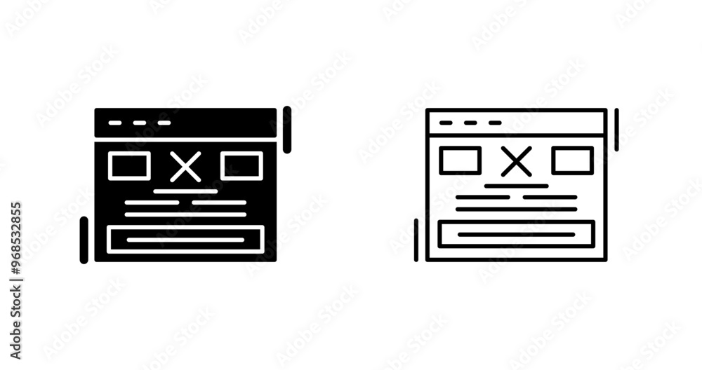 Error Vector Icon Error Vector Icon