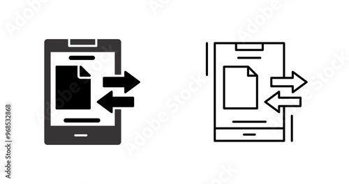 Data Transfer Vector Icon