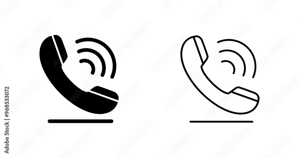 Fototapeta premium Phone Call Vector Icon