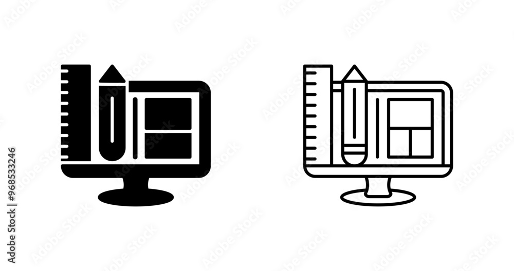Web Design Vector Icon Web Design Vector Icon