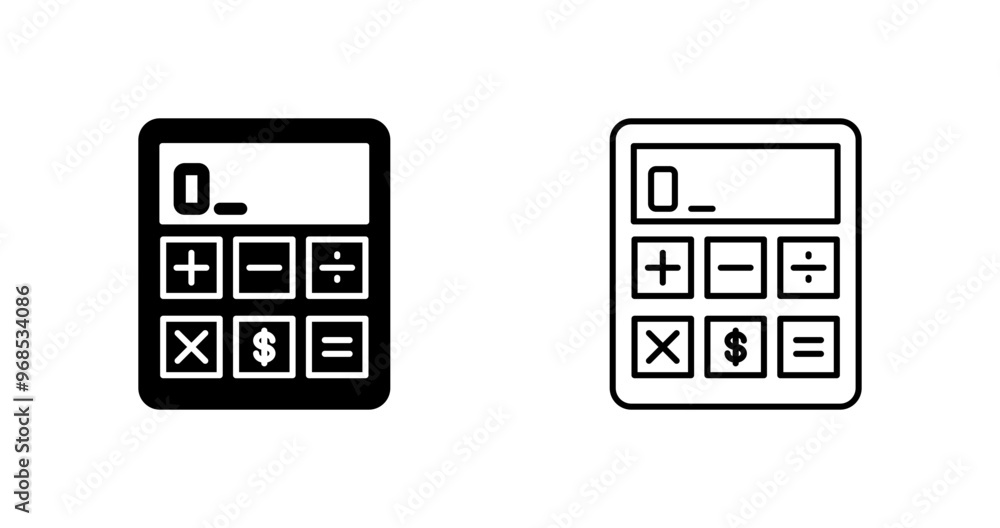 Calculator Vector Icon Calculator Vector Icon