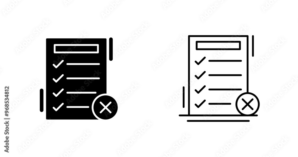 Fake List Vector Icon Fake List Vector Icon