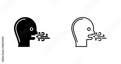 Bad Breath Vector Icon