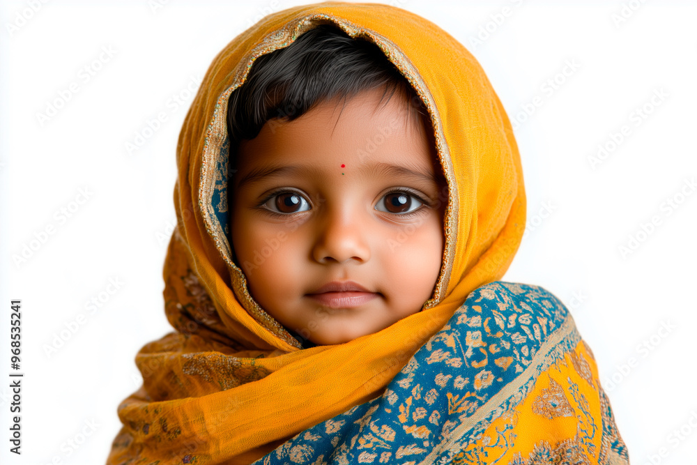 Indian girl celebrating the international day of peace and indigenous peoples Indian girl celebrating the international day of peace and indigenous peoples
