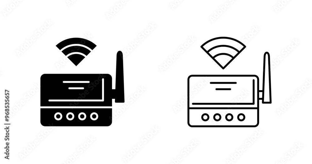 Wifi Router Vector Icon Wifi Router Vector Icon