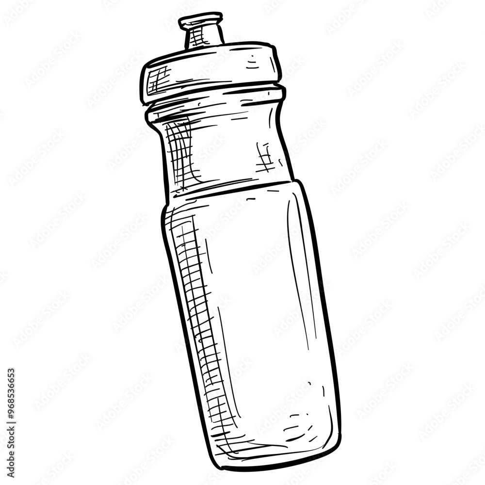 sport bottle handdrawn illustration sport bottle handdrawn illustration