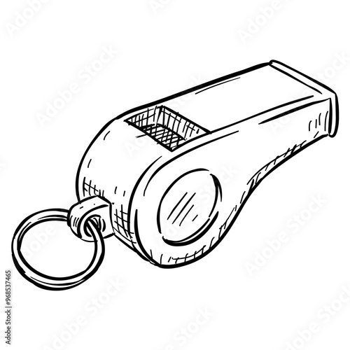 whistle handdrawn illustration