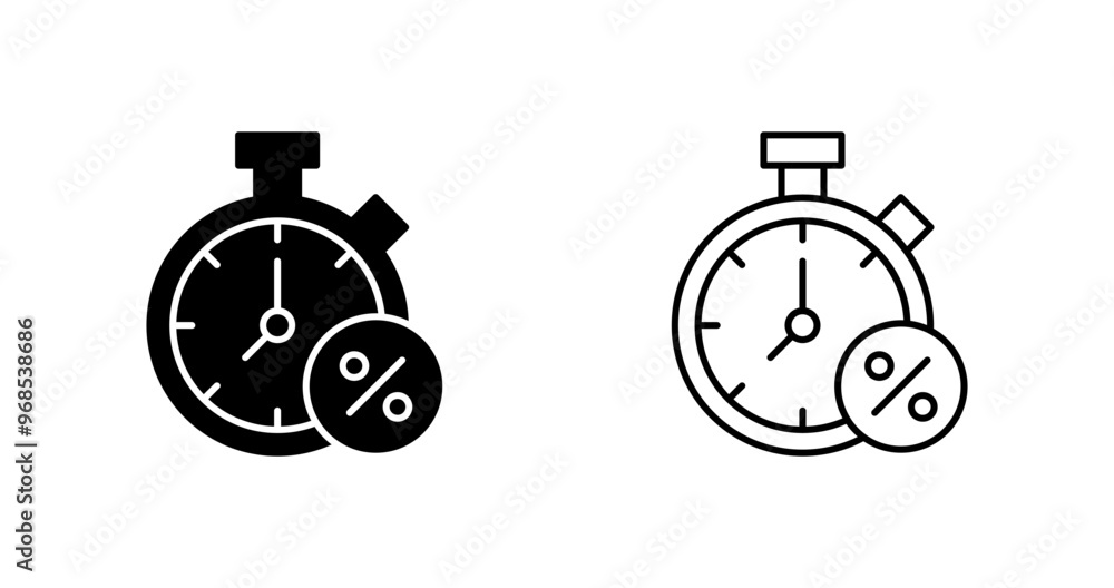 Timer Vector Icon Timer Vector Icon