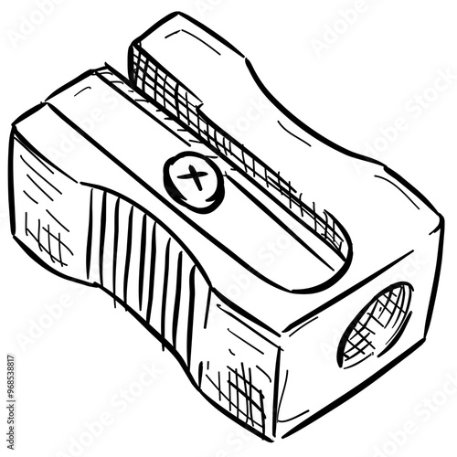 sharpener handdrawn illustration