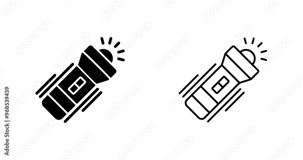 Flashlight Vector Icon Flashlight Vector Icon