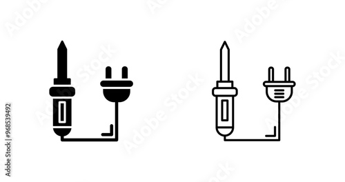 Soldering Iron Vector Icon