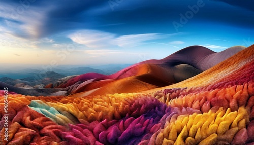 sunset in the mountains.desert, dusk, orange, hills, hill, dawn, cloudscape, red, travel, evening