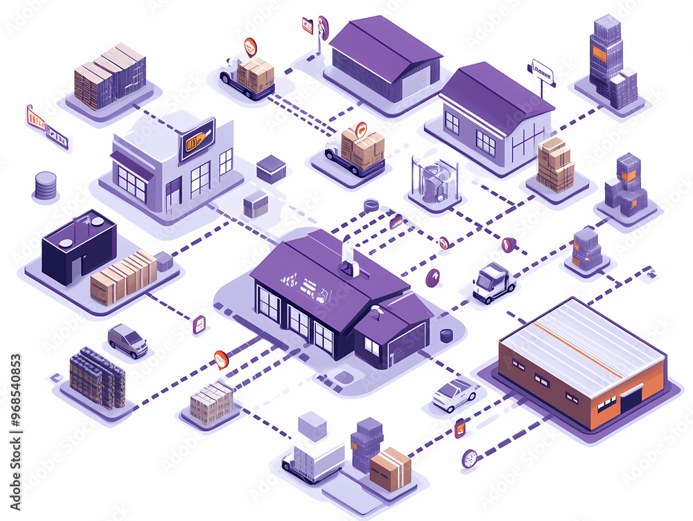 supply chain flow, production workflow, production line supply chain flow, production workflow, production line