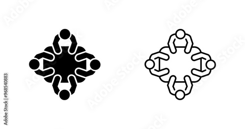 Staff Meeting Vector Icon