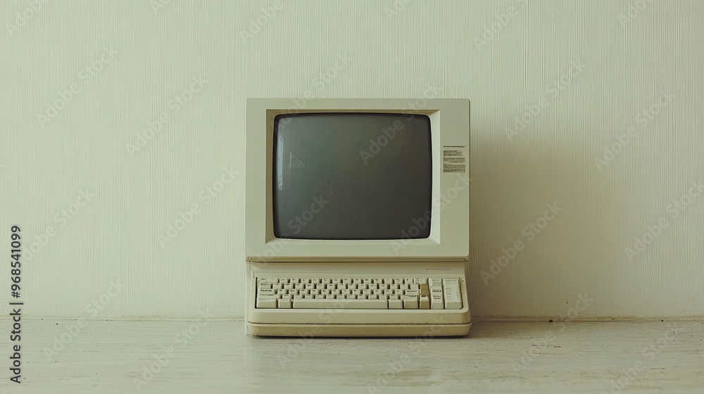 Desktop computer, on the white background Desktop computer, on the white background