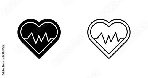 Heart Beat Vector Icon