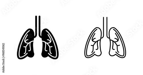 Lungs Vector Icon