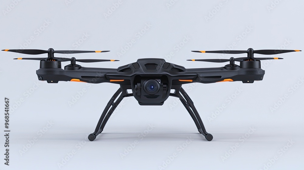 Drone, on the white background Drone, on the white background