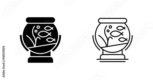 Fishbowl Vector Icon