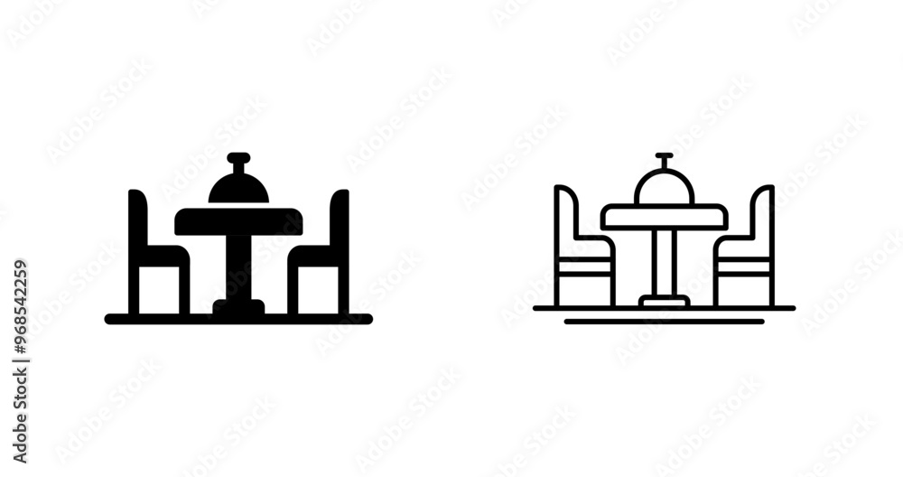 Dinning Table Vector Icon Dinning Table Vector Icon
