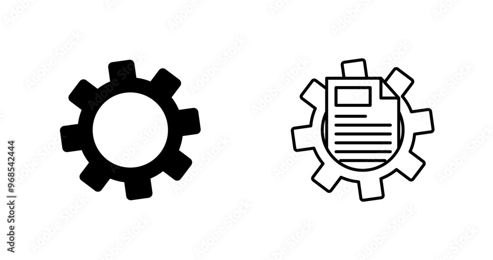 Obraz premium Cogwheel Vector Icon