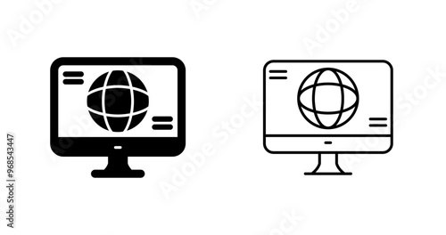 Monitor Vector Icon