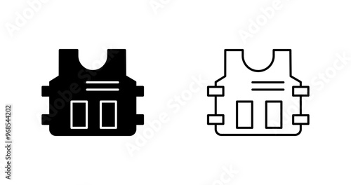 Police Vest Vector Icon