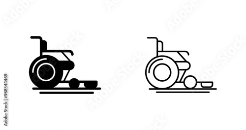 Wheel Chair Vector Icon