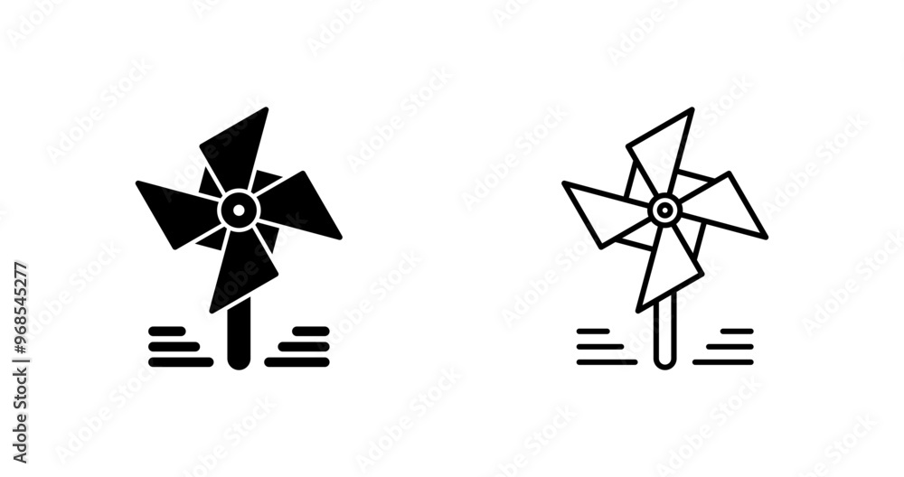 Pinwheel Vector Icon Pinwheel Vector Icon