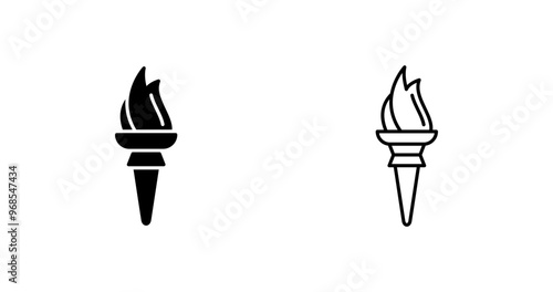 Torch Vector Icon