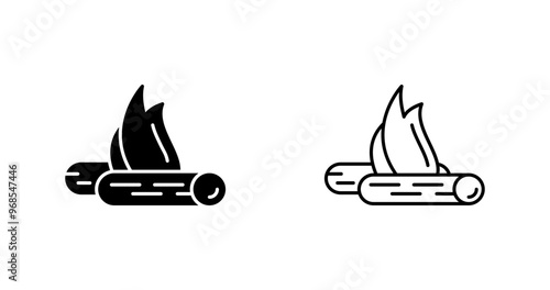 Bon Fire Vector Icon