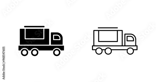 Cargo Truck Vector Icon