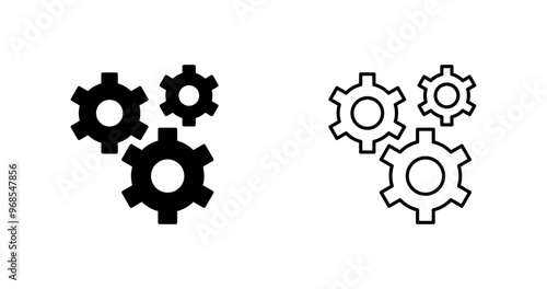 Gears Vector Icon
