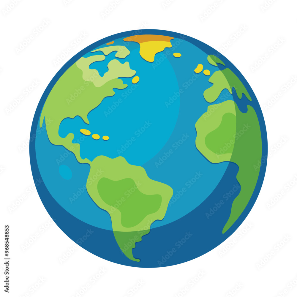 Naklejka premium Earth Outline Drawing Design Vector Illustration Clipart Eps