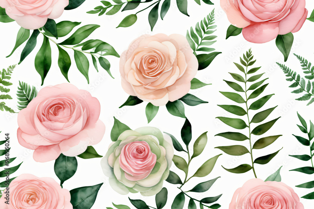 seamless pattern with roses seamless pattern with roses