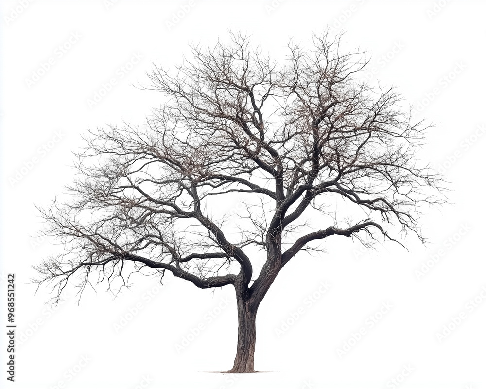 silhouette of a wilting tree isolated on white background silhouette of a wilting tree isolated on white background