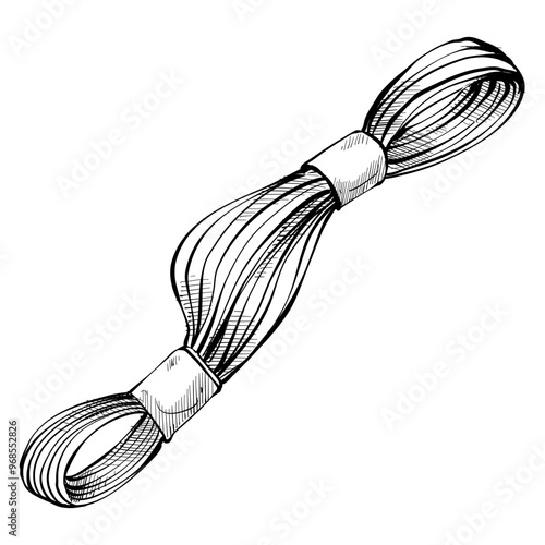 sewing thread handdrawn illustration
