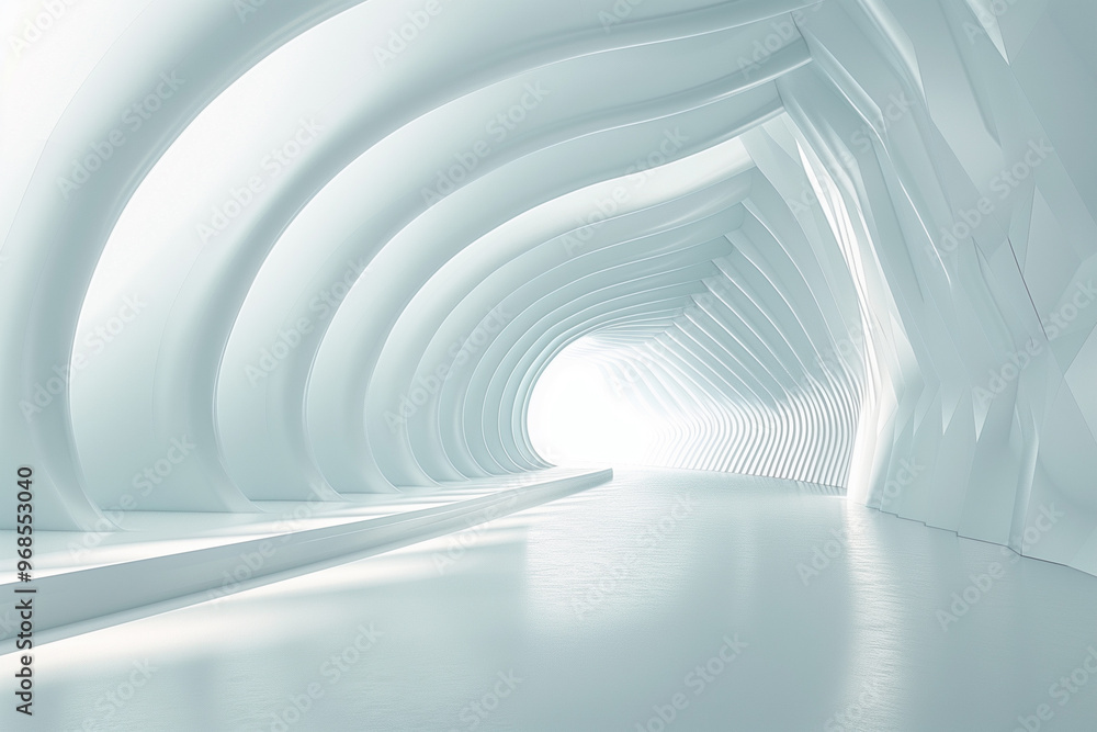 Naklejka premium Futuristic 3D Virtual Space Background