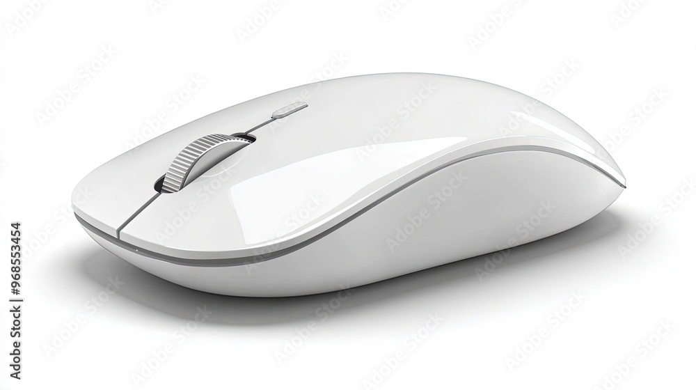 Wireless mouse, on the white background Wireless mouse, on the white background